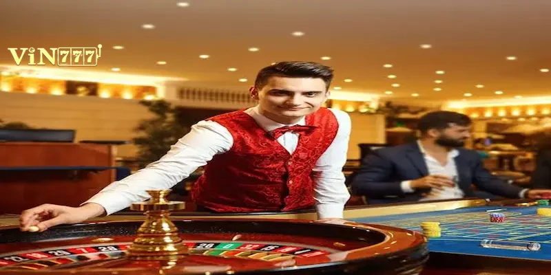 Bàn chơi Baccarat trực tuyến với góc quay chi tiết tại Vin777